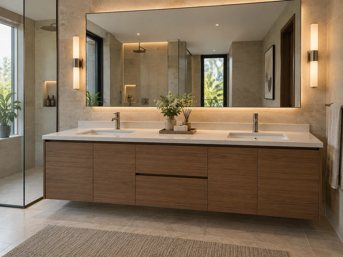 Double-Basin Vanity
